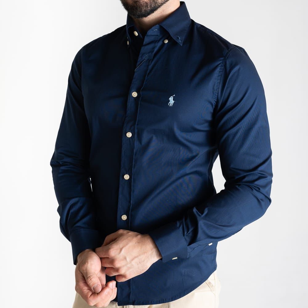 Camisa Azul oscuro Clasica