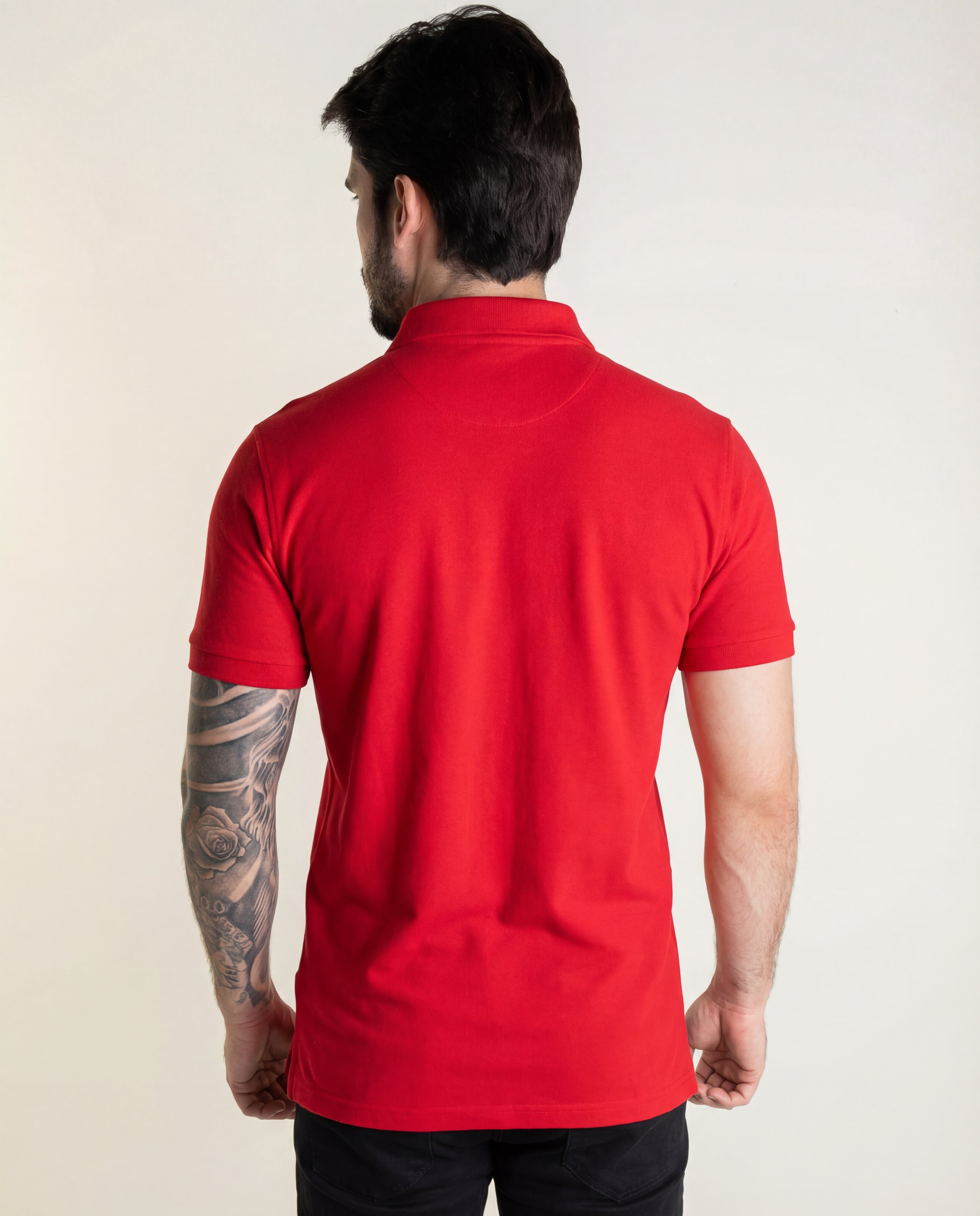 Camiseta Tipo Polo Roja PB