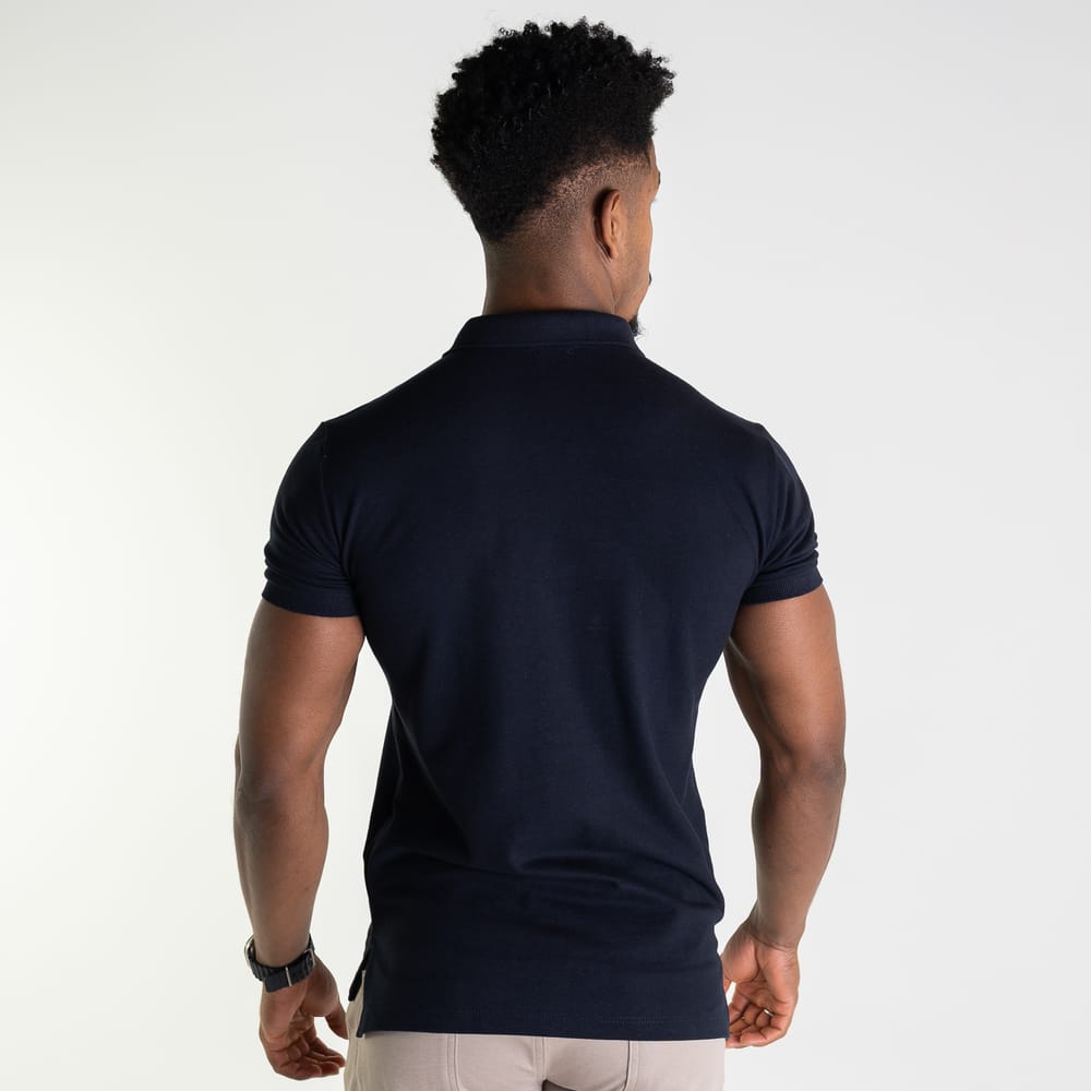 Camiseta Tipo Polo Oscuro Clasica