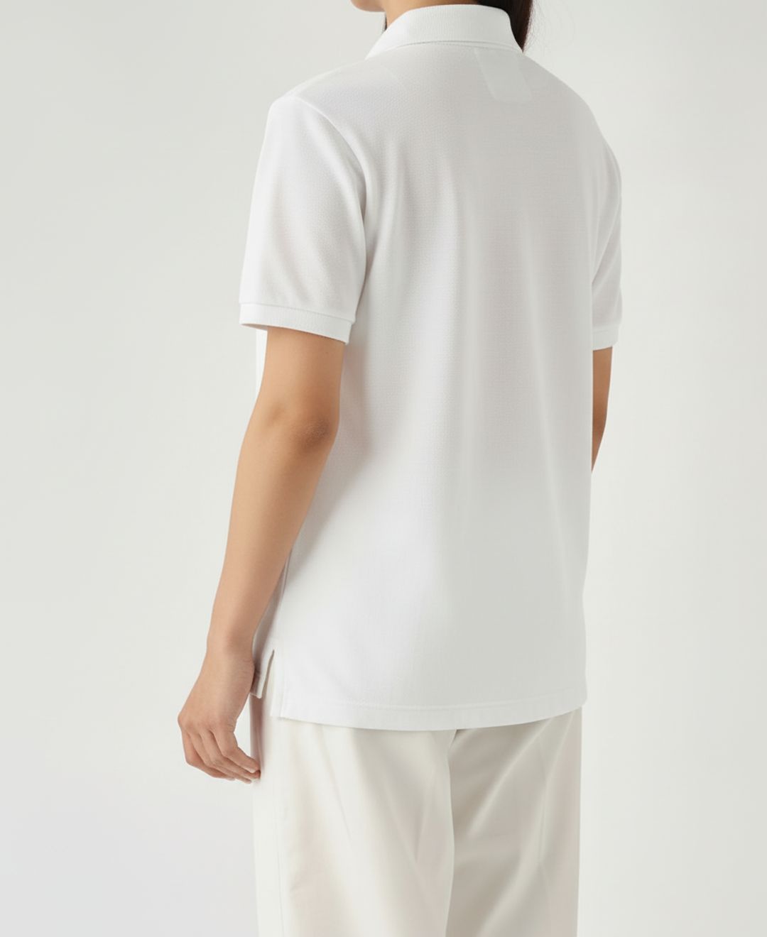 Camiseta Polo Pique Mujer Blanca