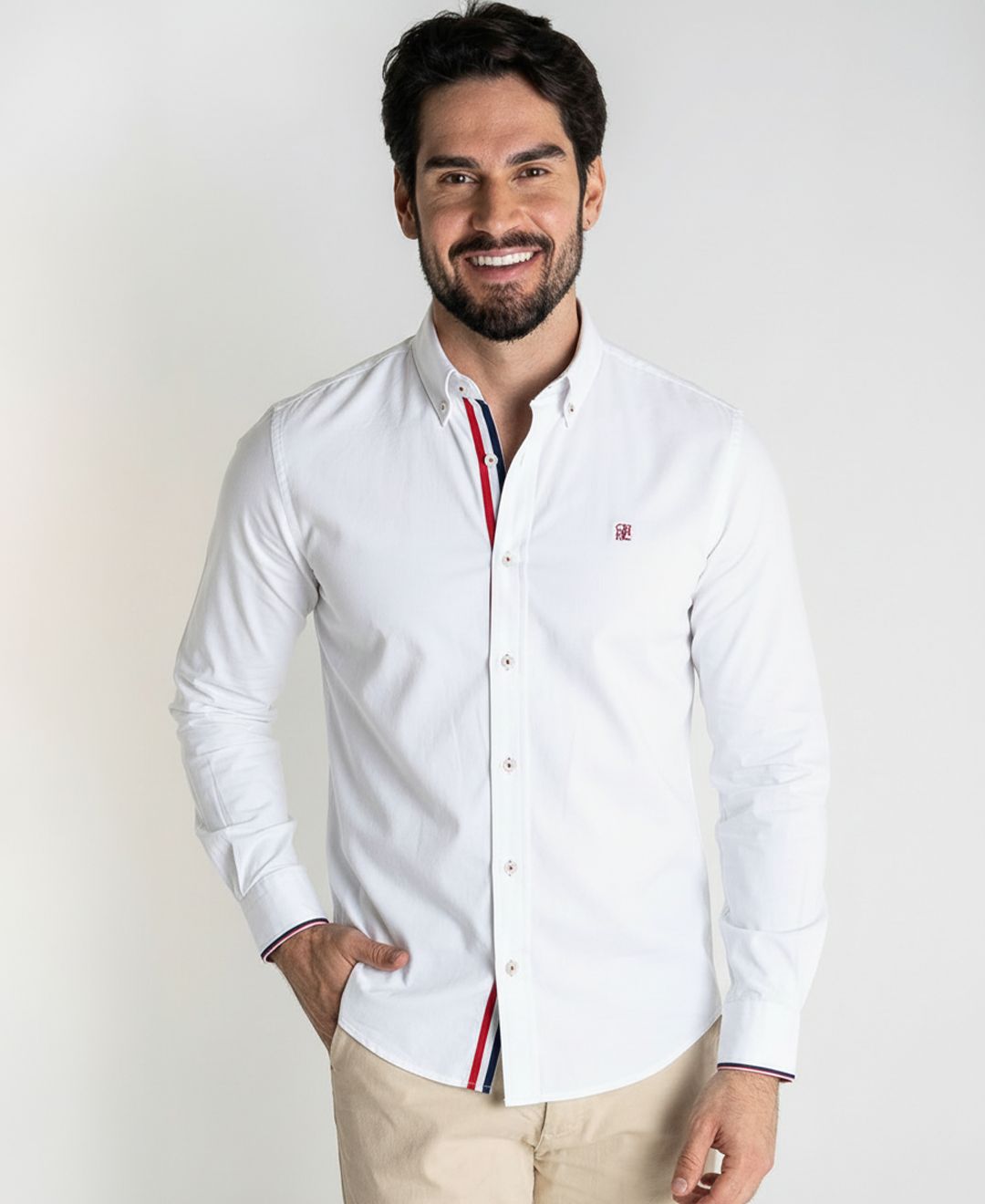 Camisa Hombre CH Blanca