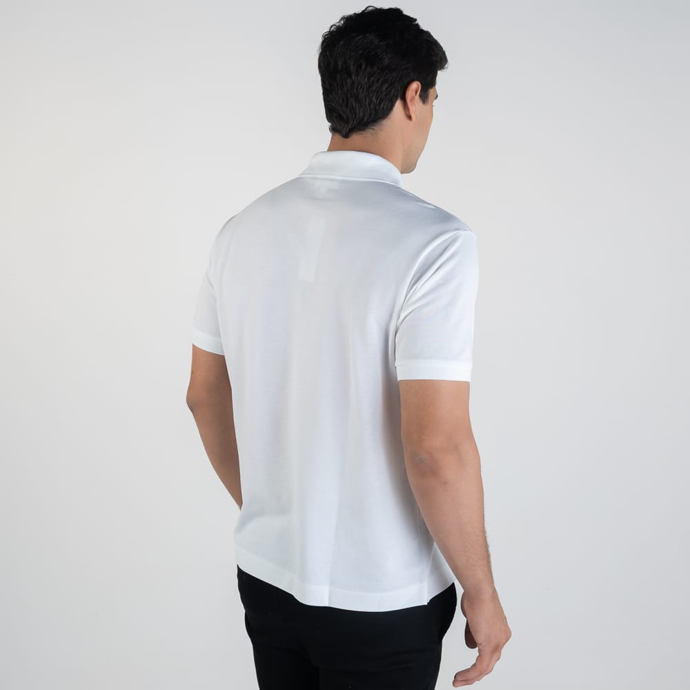 Camiseta Tipo Polo Blanca LC