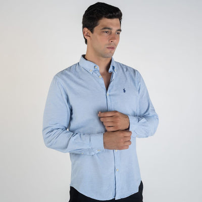 Camisa Azul cielo Lino - Norva Select