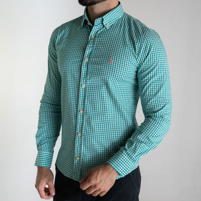 Camisa Hombre Aguamarina a Cuadros - Norva Select