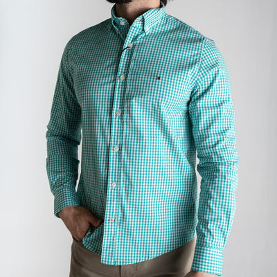 Camisa Hombre Aguamarina a Cuadros TM - Norva Select