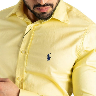 Camisa Hombre Amarilla Clásica - Norva Select