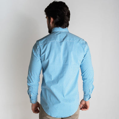 Camisa Hombre Azul a Cuadros TM - Norva Select