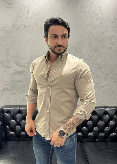 Camisa Hombre Beige TM - Norva Select
