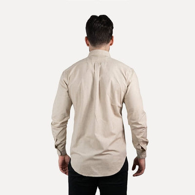 Camisa Hombre Clasica Beige - Norva Select