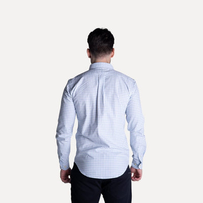 Camisa Hombre Cuadros Azules Grandes - Norva Select