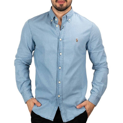 Camisa Hombre Indigo Claro (Jean) - Norva Select