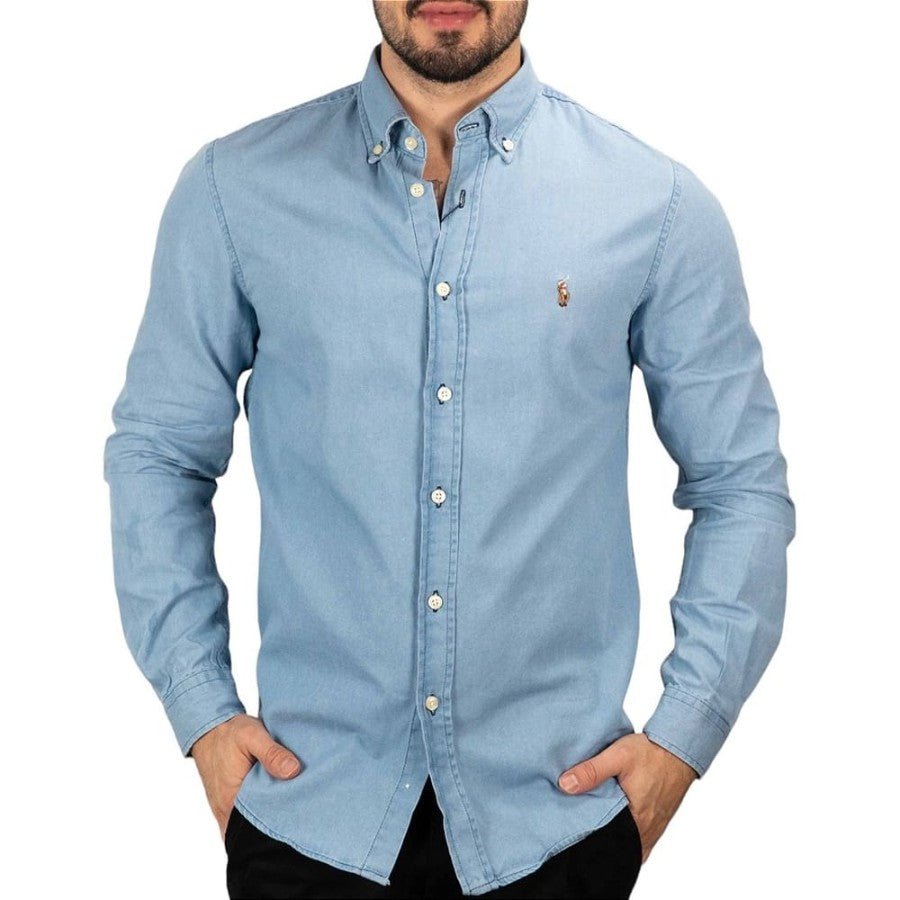 Camisa Hombre Indigo Claro (Jean) - Norva Select