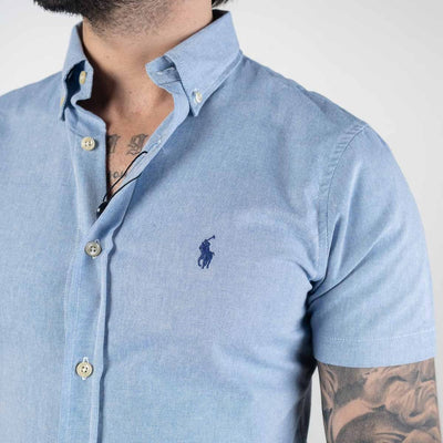 Camisa Hombre Marino Manga Corta Clasica - Norva Select