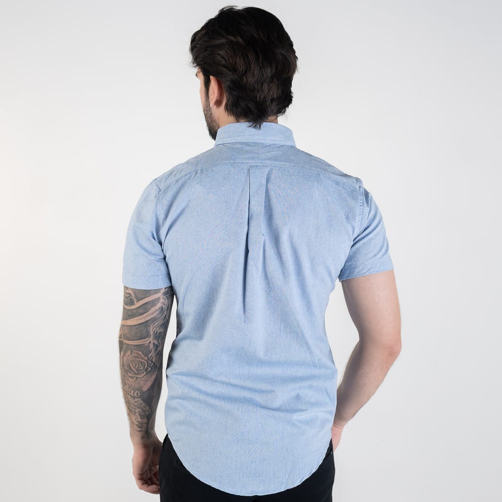 Camisa Hombre Marino Manga Corta Clasica - Norva Select