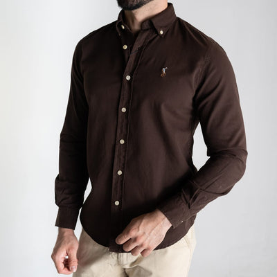 Camisa Hombre Marron Rain - Norva Select