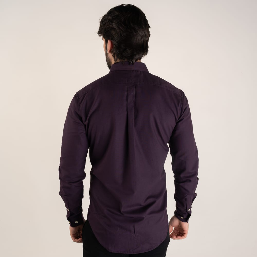 Camisa Hombre Morada Clásica - Norva Select