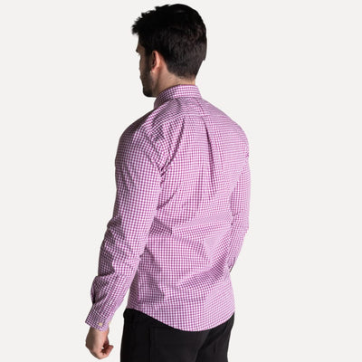 Camisa Hombre Morados a Cuadros - Norva Select