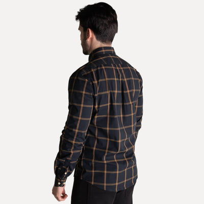 Camisa Hombre negra a Cuadros Grandes Combinados - Norva Select