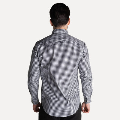 Camisa Hombre Negra a Cuadros TM - Norva Select