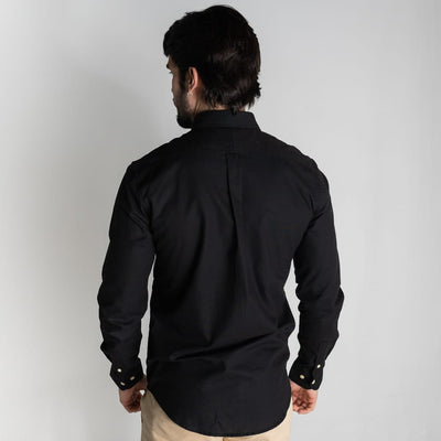 Camisa Hombre Negra Clásica - Norva Select