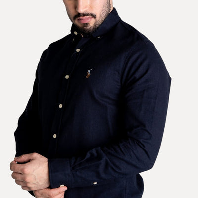 Camisa Hombre Oscuro Oxford Rain - Norva Select