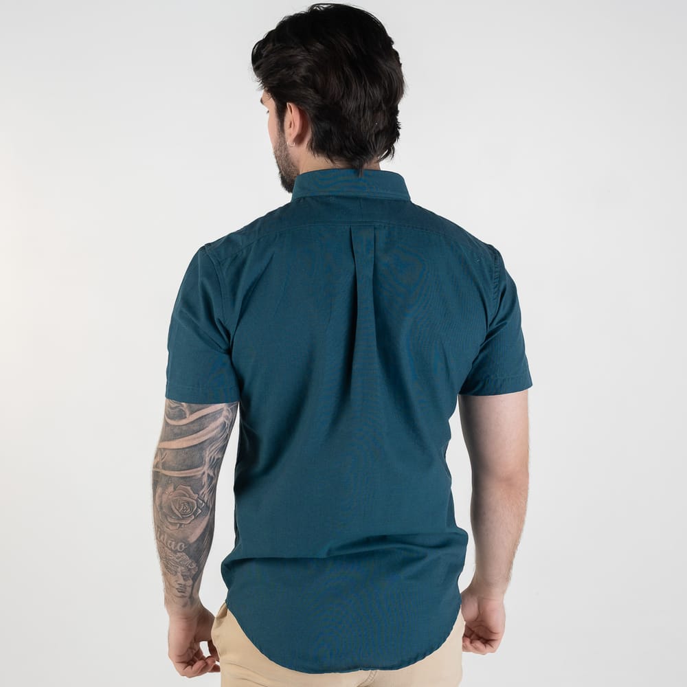 Camisa Hombre Petroleo Manga Corta - Norva Select