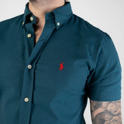 Camisa Hombre Petroleo Manga Corta - Norva Select
