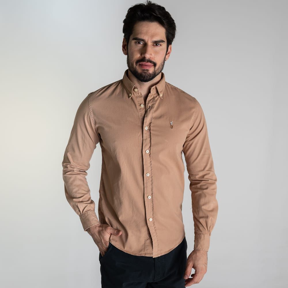 Camisa Hombre Rain Beige - Norva Select
