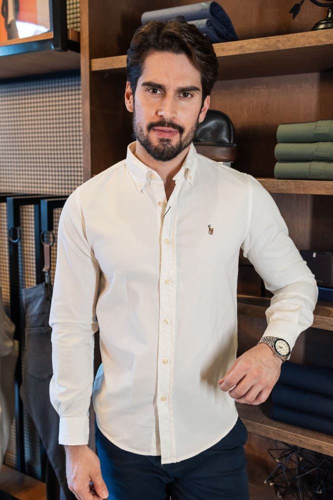 Camisa Hombre Rain Blanca - Norva Select