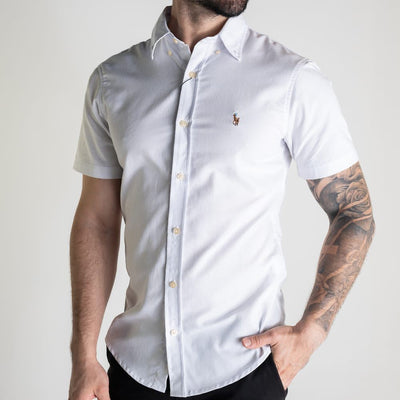 Camisa Hombre Rain Blanca Manga Corta - Norva Select