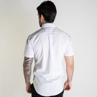 Camisa Hombre Rain Blanca Manga Corta - Norva Select