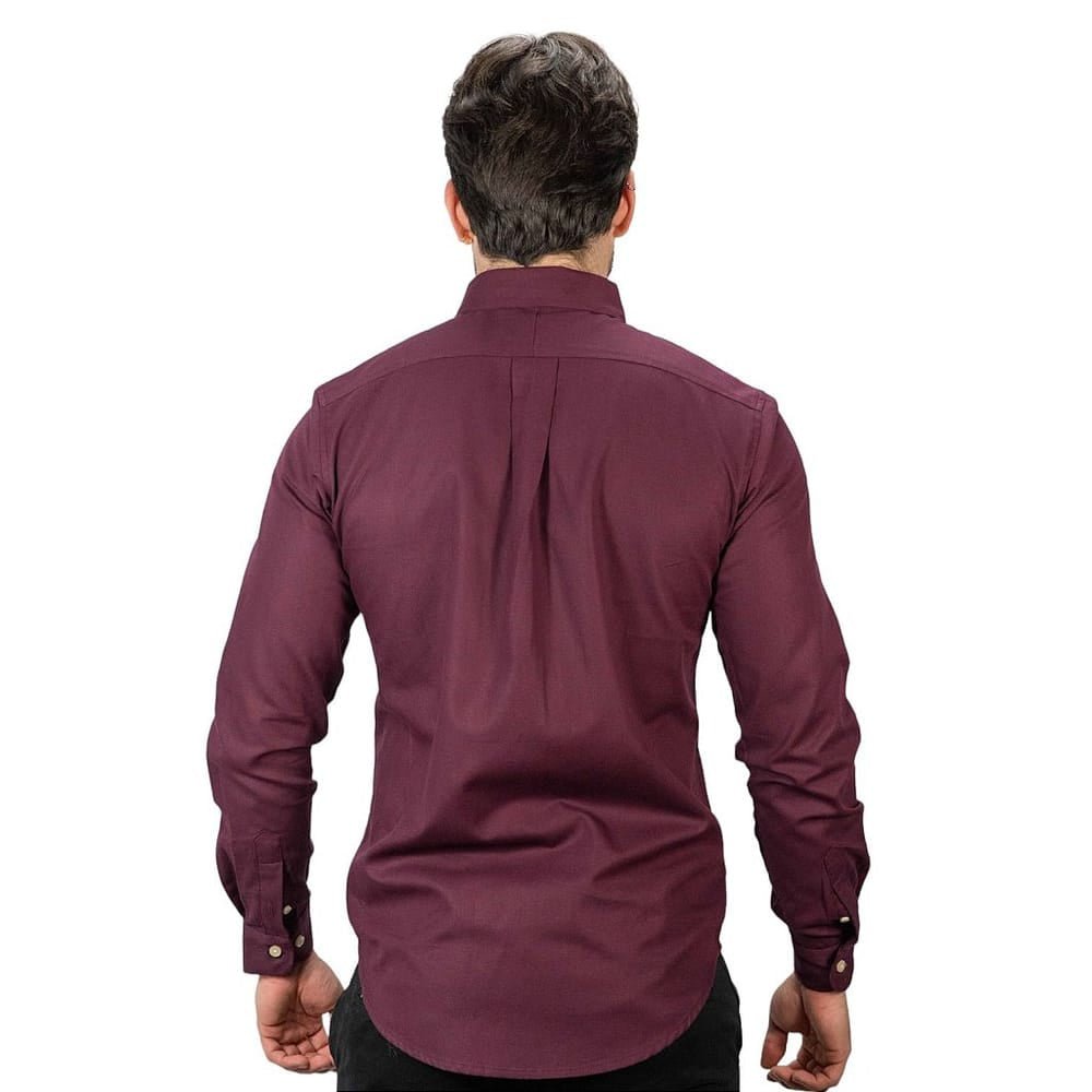 Camisa Hombre Rain Vinotinto - Norva Select
