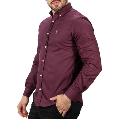Camisa Hombre Rain Vinotinto - Norva Select