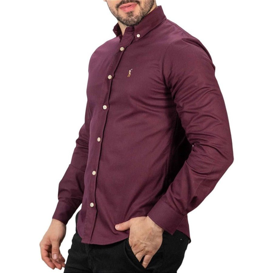 Camisa Hombre Rain Vinotinto - Norva Select