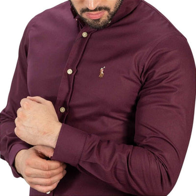 Camisa Hombre Rain Vinotinto - Norva Select