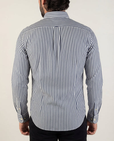 Camisa Hombre Rayas Grises - Norva Select