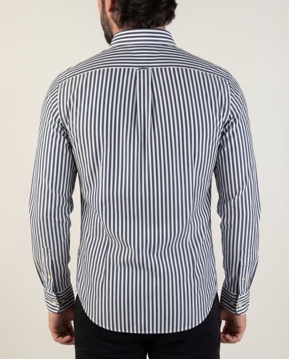 Camisa Hombre Rayas Grises - Norva Select