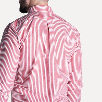 Camisa Hombre Rayas Rojas - Norva Select