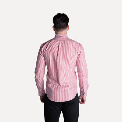 Camisa Hombre Rayas Rojas - Norva Select