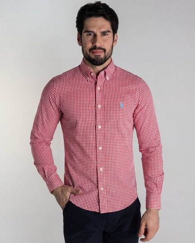Camisa Hombre Roja A Cuadros - Norva Select