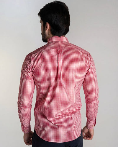 Camisa Hombre Roja A Cuadros - Norva Select