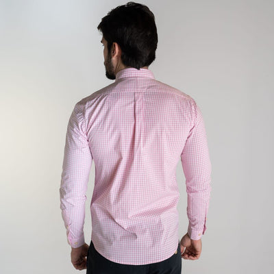 Camisa Hombre Rosada A Cuadros - Norva Select