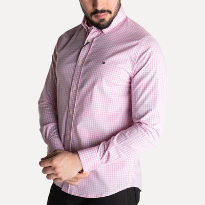 Camisa Hombre Rosada a Cuadros TM - Norva Select