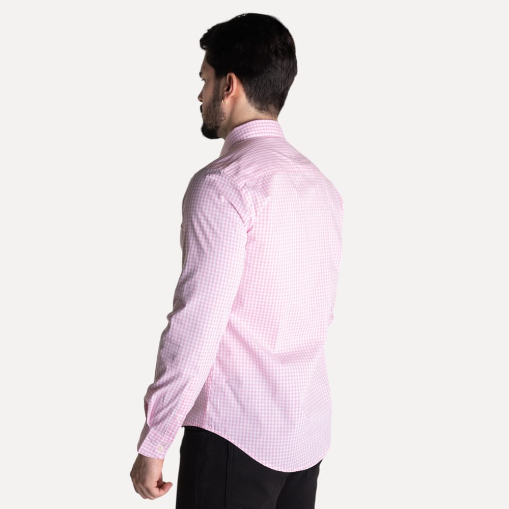 Camisa Hombre Rosada a Cuadros TM - Norva Select