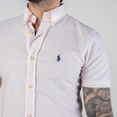 Camisa Hombre Rosada Pastel Manga Corta - Norva Select