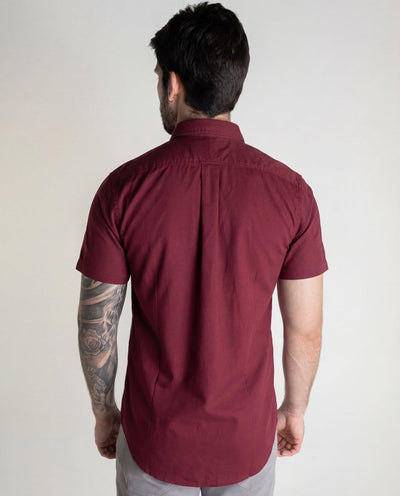 Camisa Hombre Vinotinto Manga Corta Clasica - Norva Select