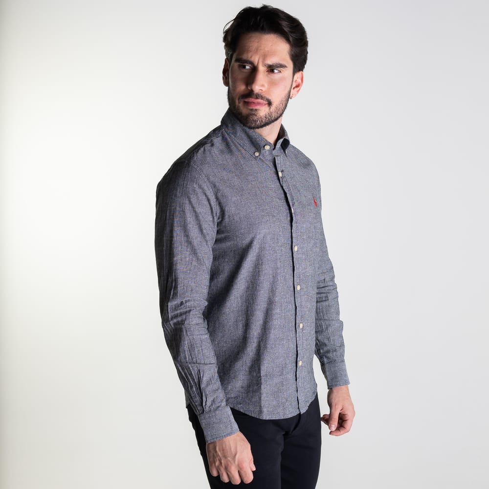 Camisa Negra Lino - Norva Select