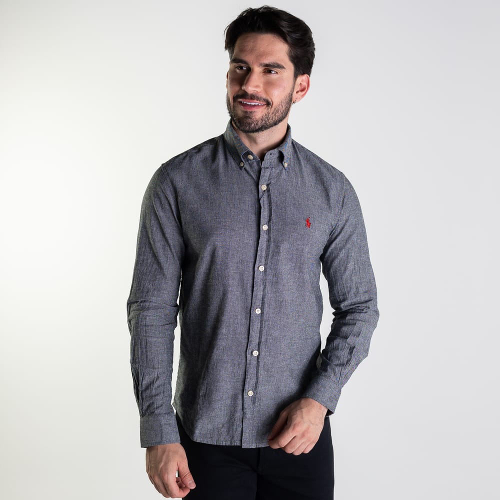 Camisa Negra Lino - Norva Select