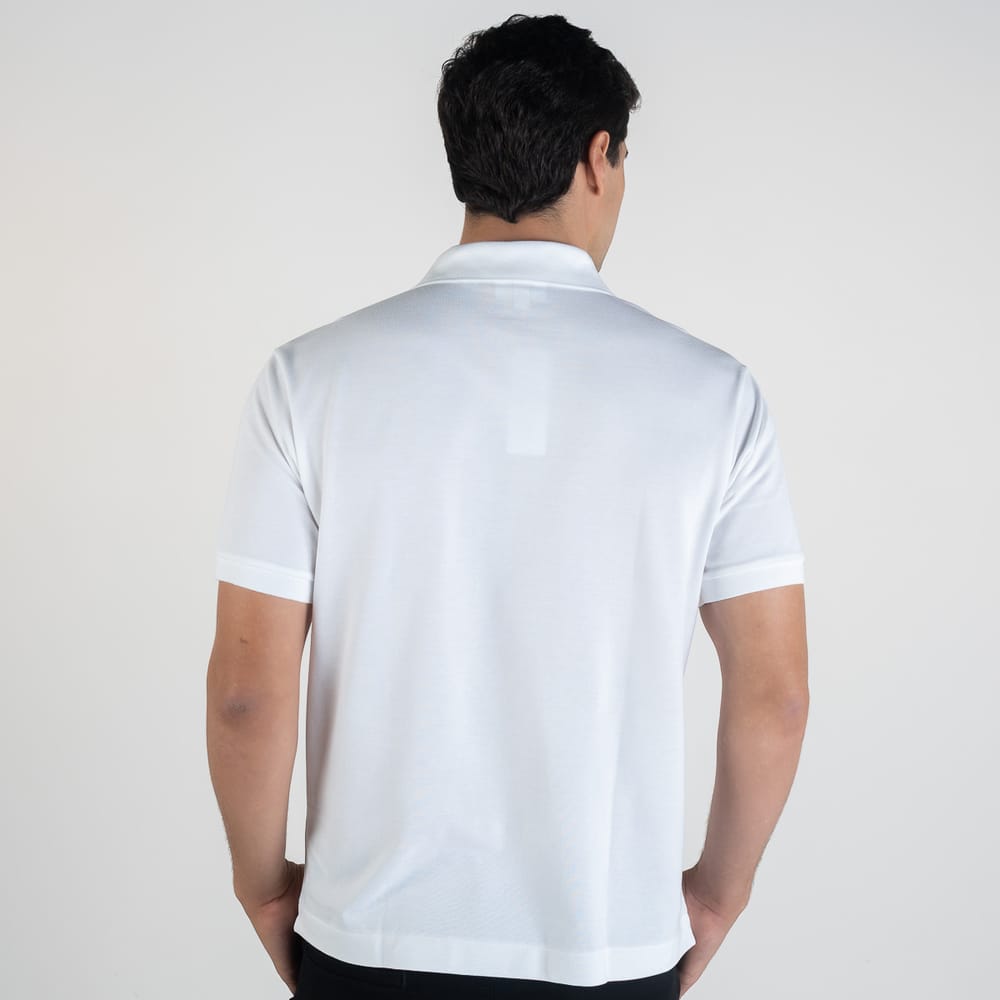 Camiseta Tipo Polo Blanca LC