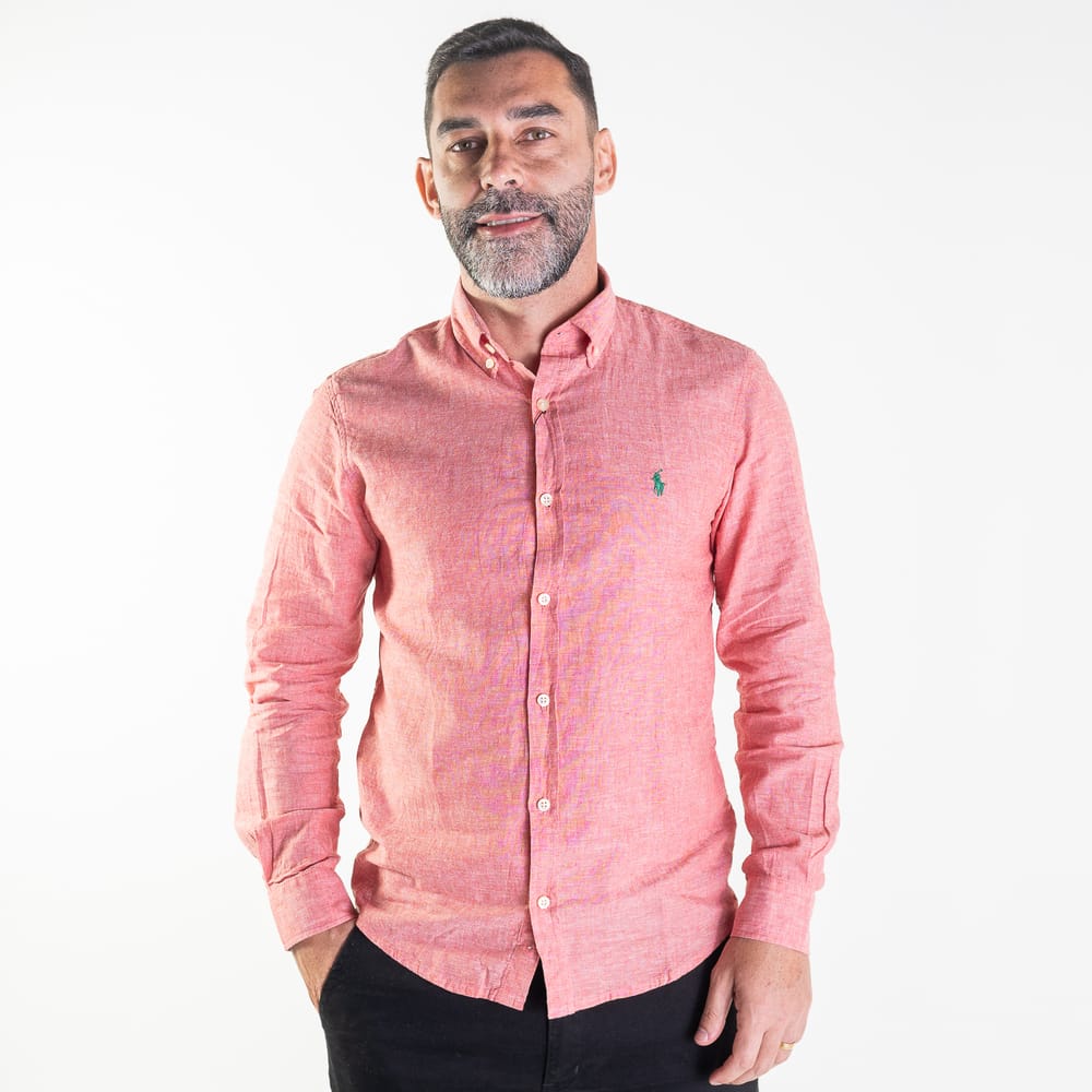 Camisa Roja Lino
